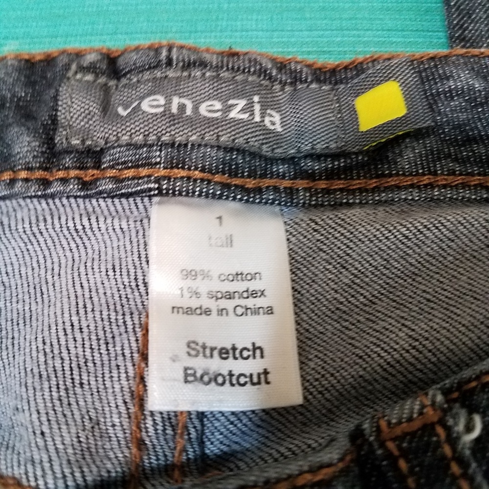 Venezia Yellow Square Women's 1 Bootcut Stretch - Picture 7 of 8